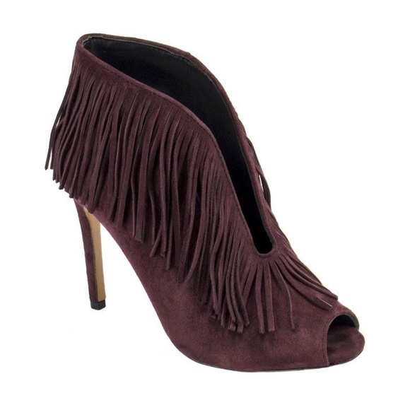 Vince Camuto Shoes - Vince Camuto Signature Plum Yvonne Fringe Bootie